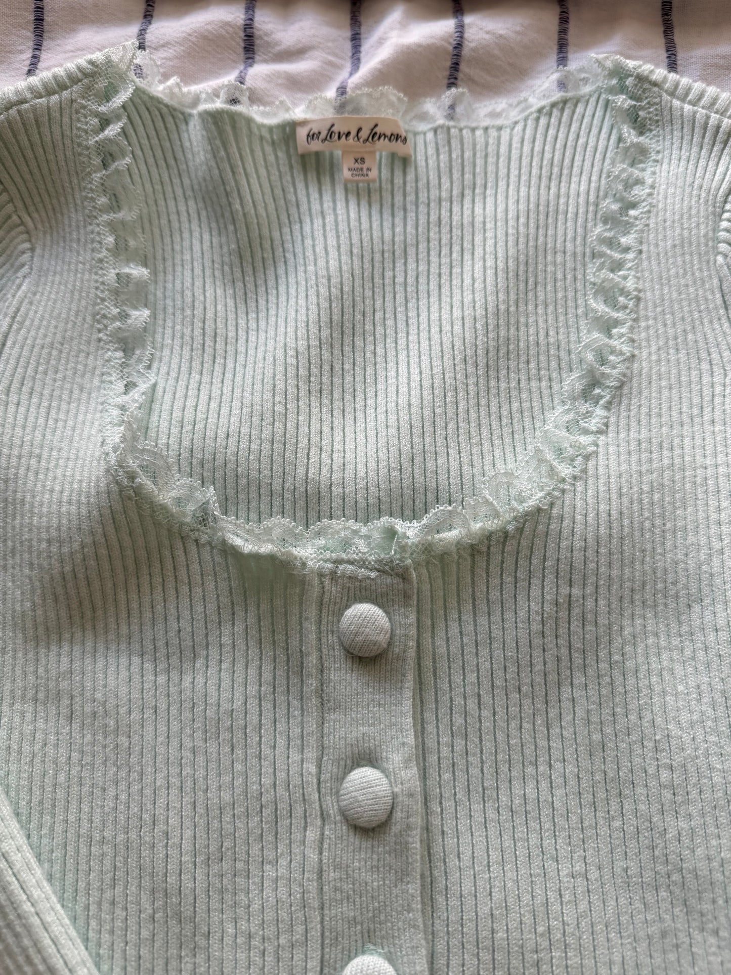 For Love and Lemons cardigan- Aquamarine