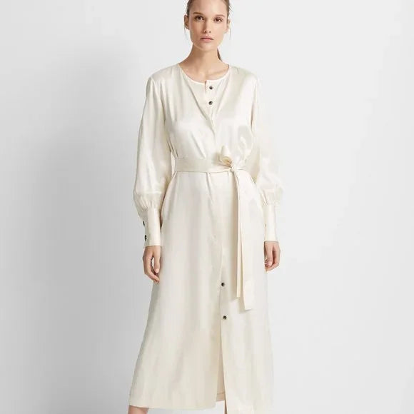 Club Monaco Silk Shirt Dress